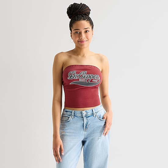Dr Pepper Womens Juniors Tube Top