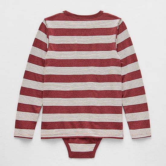 Thereabouts Little & Big Kid Boys Bodysuit Closure Easy-on + Easy-off Adaptive Crew Neck Long Sleeve Bodysuit