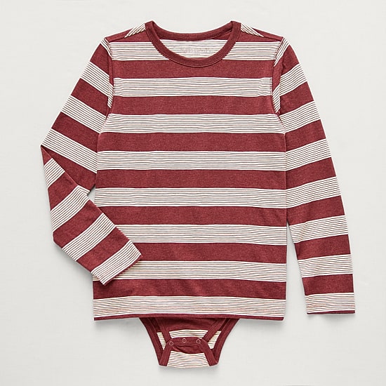 Thereabouts Little & Big Kid Boys Bodysuit Closure Easy-on + Easy-off Adaptive Crew Neck Long Sleeve Bodysuit