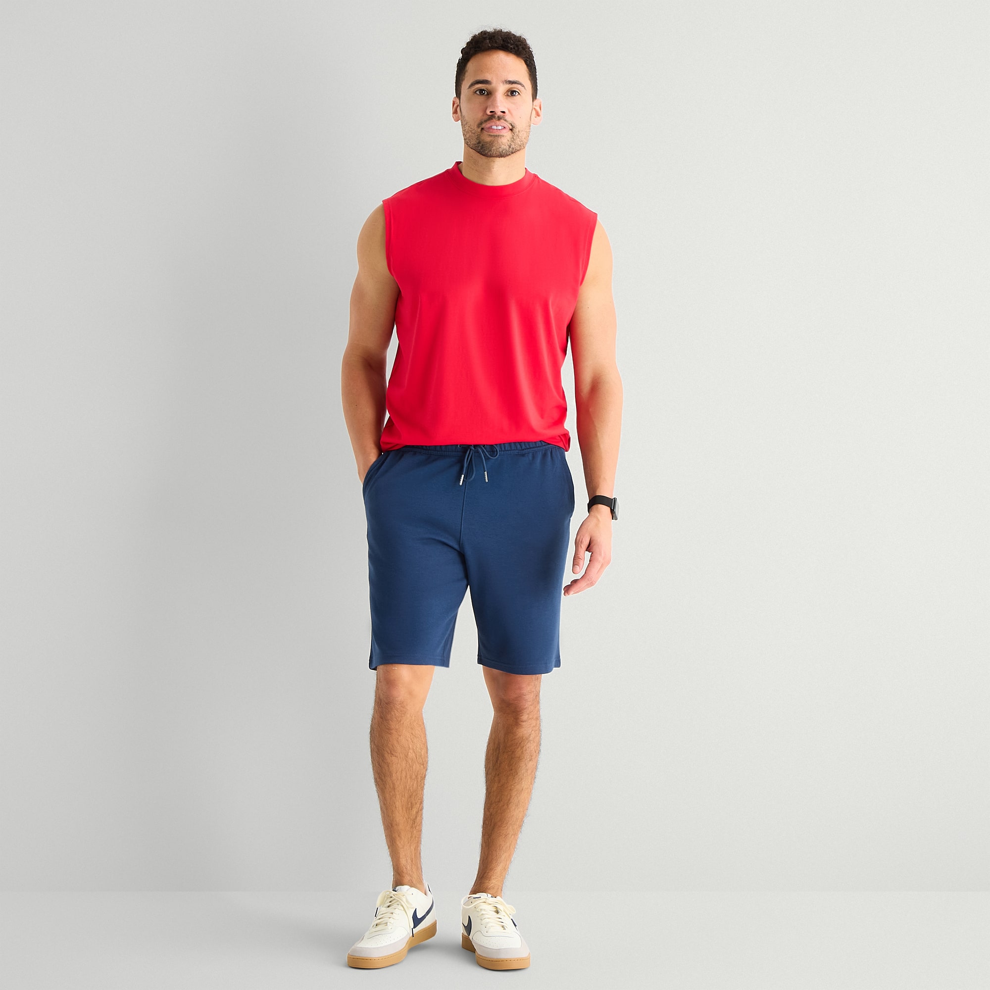 Xersion Double Knit Mens 9" Mid Rise Workout Shorts