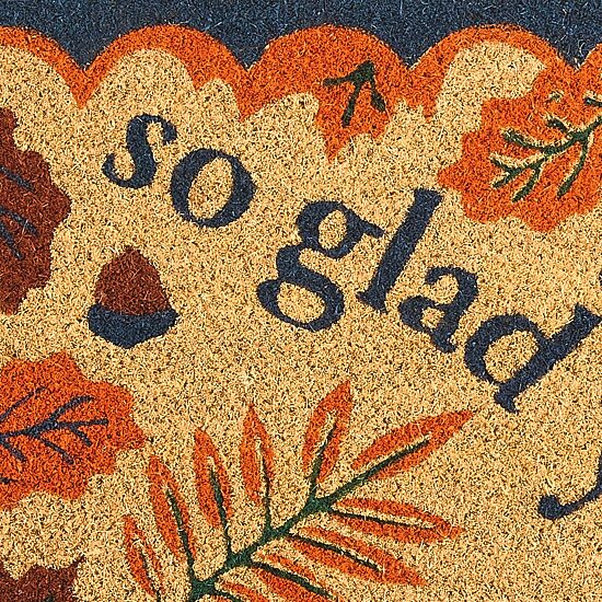 Layerings So Glad You'Re Here Indoor Outdoor Rectangular Doormat