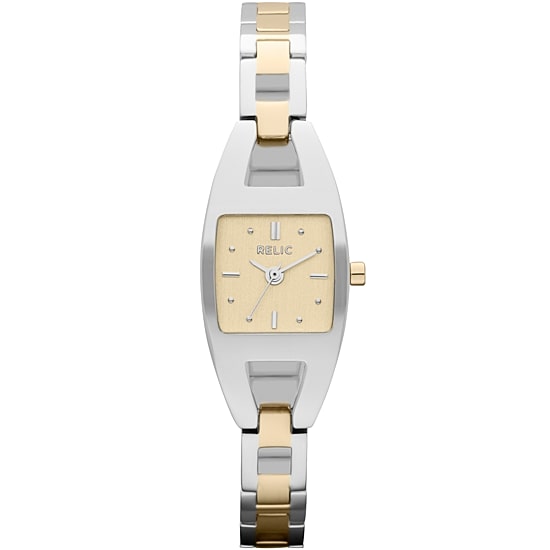 Relic® Elaine Womens 2-Tone Dress Watch ZR34215