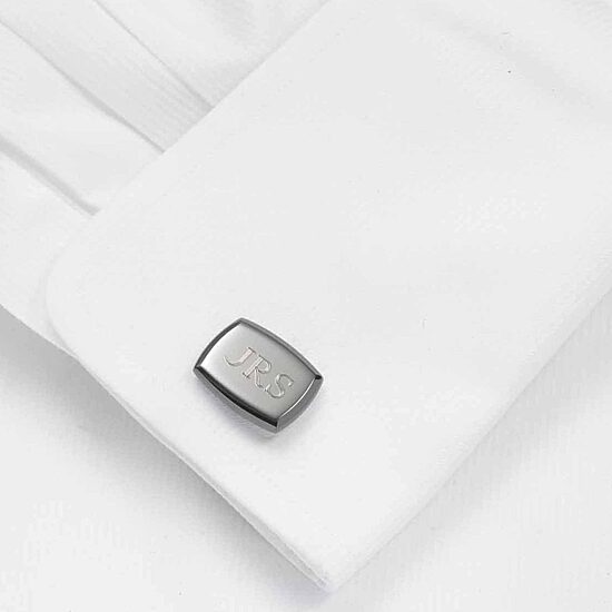 Personalized Gunmetal Cufflinks