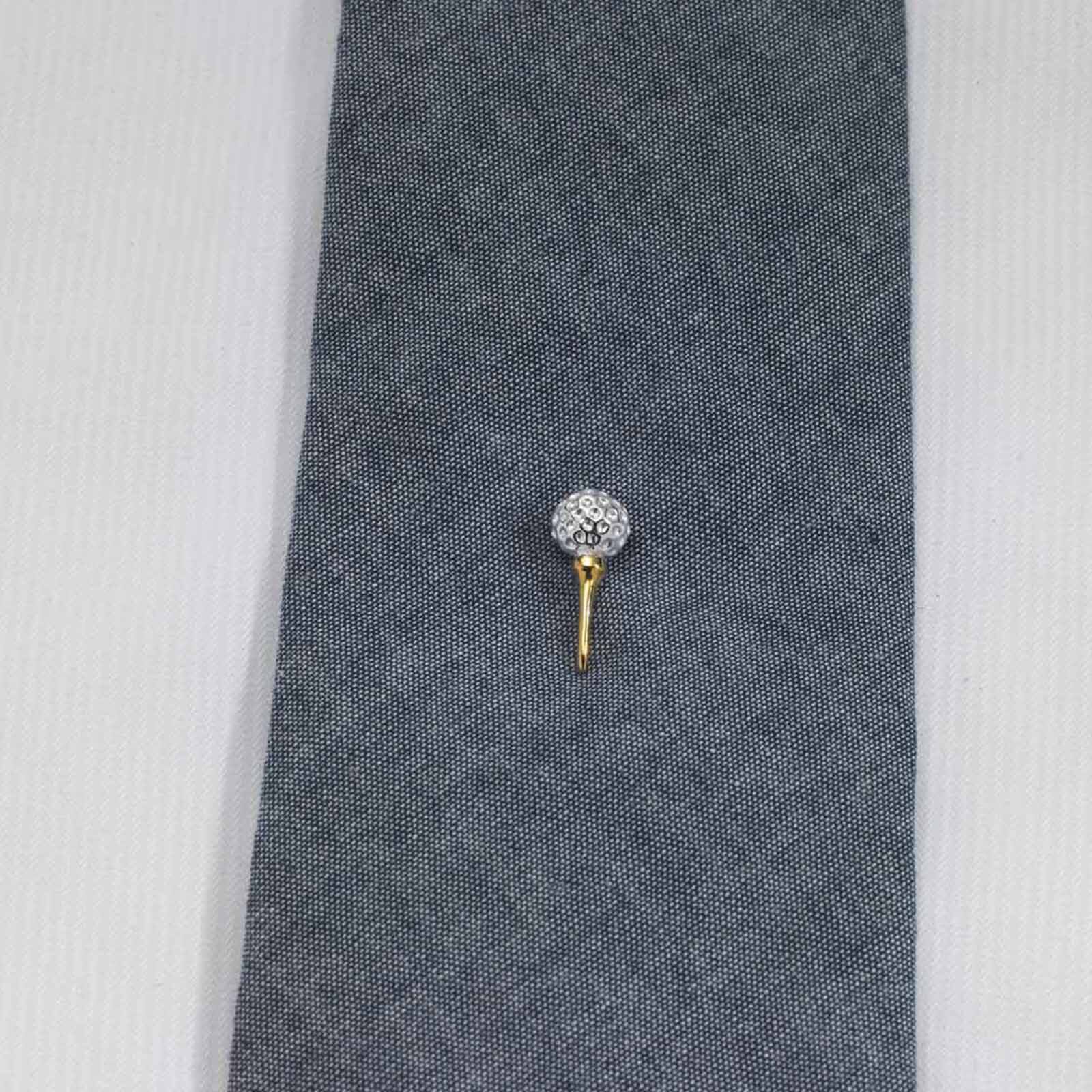 Golf Ball And Tee Tie Tack