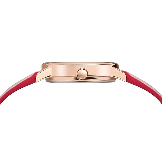 Timex Womens Pink Leather Strap Watch Tw2r62800jt