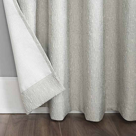 Sun Zero Noir Dimensional Thermal Extreme Grommet Top Energy Saving 100% Blackout Single Curtain Panel