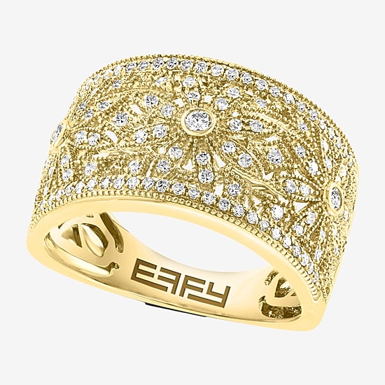 Effy Final Call Womens 1/5 CT. Natural Diamond 14K Gold Band
