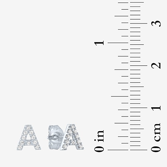 Diamond Addiction Lab-Grown (G-H / SI2-I1) Diamond Accent Stud Earrings in Sterling Silver