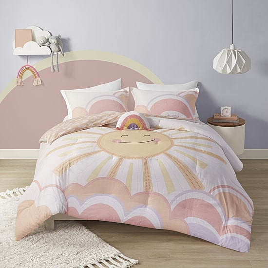 Intelligent Design Ellie Reversible 100% Cotton Comforter Set with Decorative Pillow