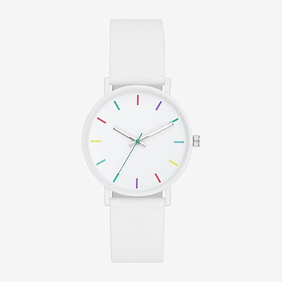 Womens White Strap Watch Fmdjo251