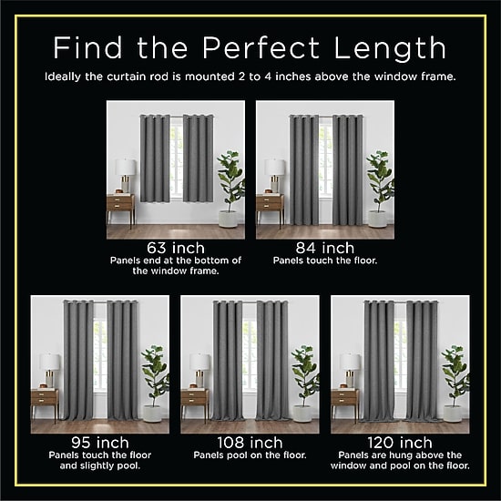 Fieldcrest Arden Modern Herringbone Cotton Grommet Top Sheer Single Curtain Panel
