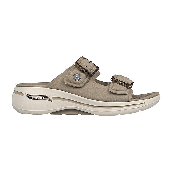 Skechers Womens Go Walk Arch Fit Martha Stewart Slide Sandals