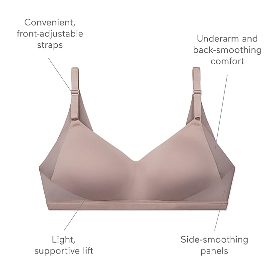Warners® No Side Effects® Underarm and Back-Smoothing Comfort Wireless Lift T-Shirt Bra RN2231A