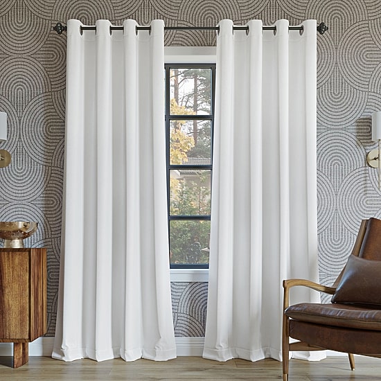 Sun Zero Oslo Grommet Top Energy Saving 100% Blackout Single Curtain Panel