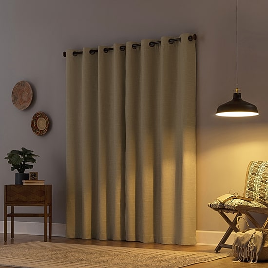 Archaeo Gelso Grommet Top 100% Blackout Single Curtain Panel