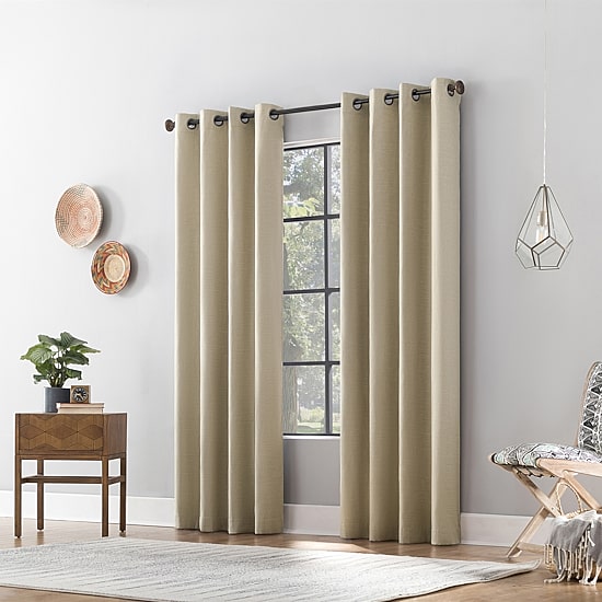Archaeo Gelso Grommet Top 100% Blackout Single Curtain Panel