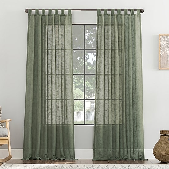 Archaeo Tansy Tab Top Light-Filtering Single Curtain Panel