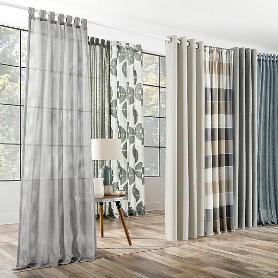 Archaeo Tansy Tab Top Light-Filtering Single Curtain Panel