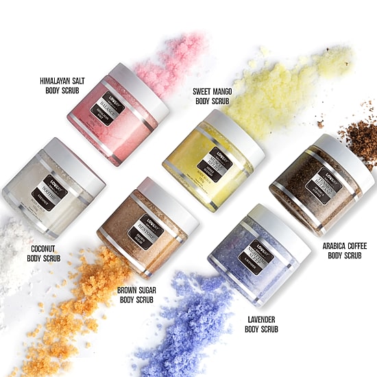LOVERY™ Body Scrub Gift Set - 6pc Marble Exfoliating Spa Salts