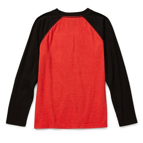 Thereabouts Little & Big Kid Boys Crew Neck Long Sleeve Regular Fit Graphic T-Shirt