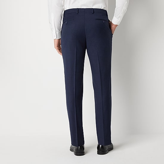 Collection By Michael Strahan Houndstooth Mens Modern Fit Flat Front Suit Pant