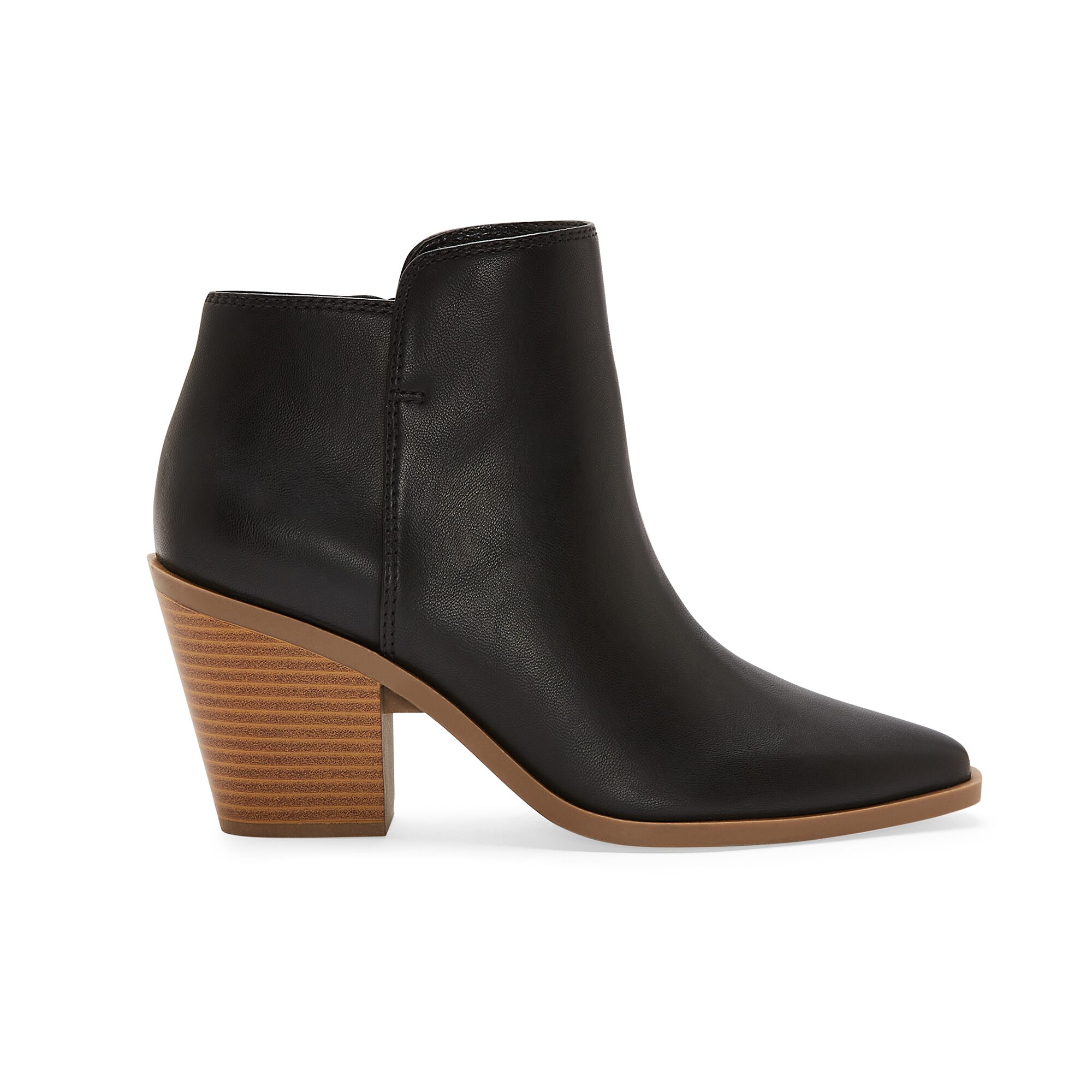 a.n.a Womens Dutch Stacked Heel Booties
