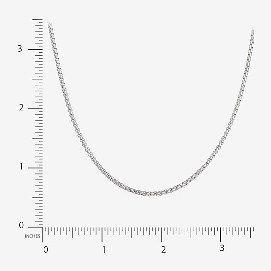 Shaquille O'Neal XLG™ Mens Stainless Steel 24 Inch Box Chain Necklace