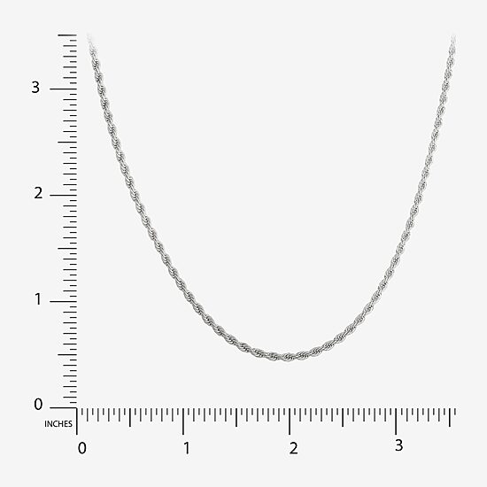 Shaquille O'Neal XLG™ Mens Stainless Steel 24 Inch Rope Chain Necklace