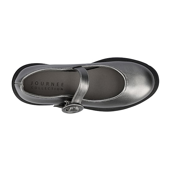 Journee Collection Zarynn Womens Round Closed Toe Mary Jane Shoes