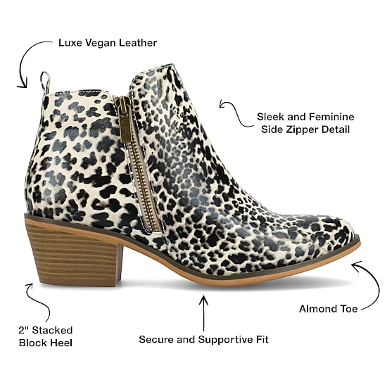 Journee Collection Womens Rebel Block Heel Booties