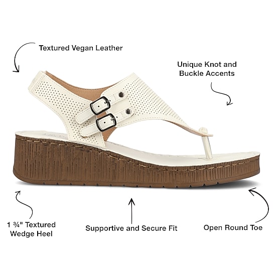 Journee Collection Womens Mckell Wedge Sandals