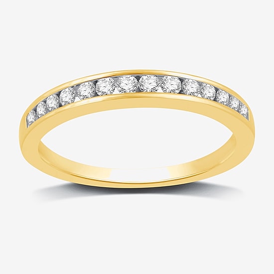 1/4 CT. T.W. Lab-Grown Diamond Wedding Band in 10K or 14K Gold