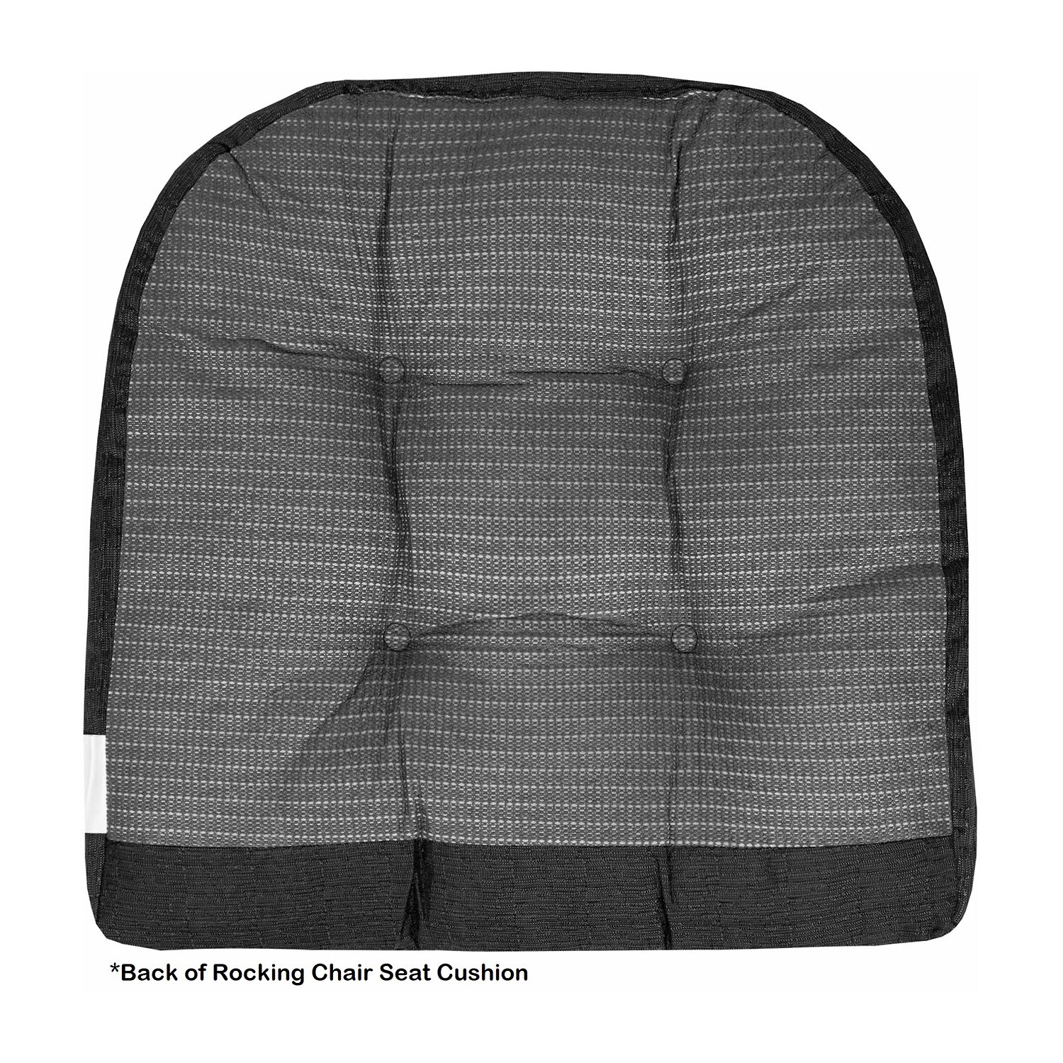 Sweet Home Collection™ Rocking Chair Cushion 2 Piece Tufted Non Slip Set of Upper and Lower Cushions