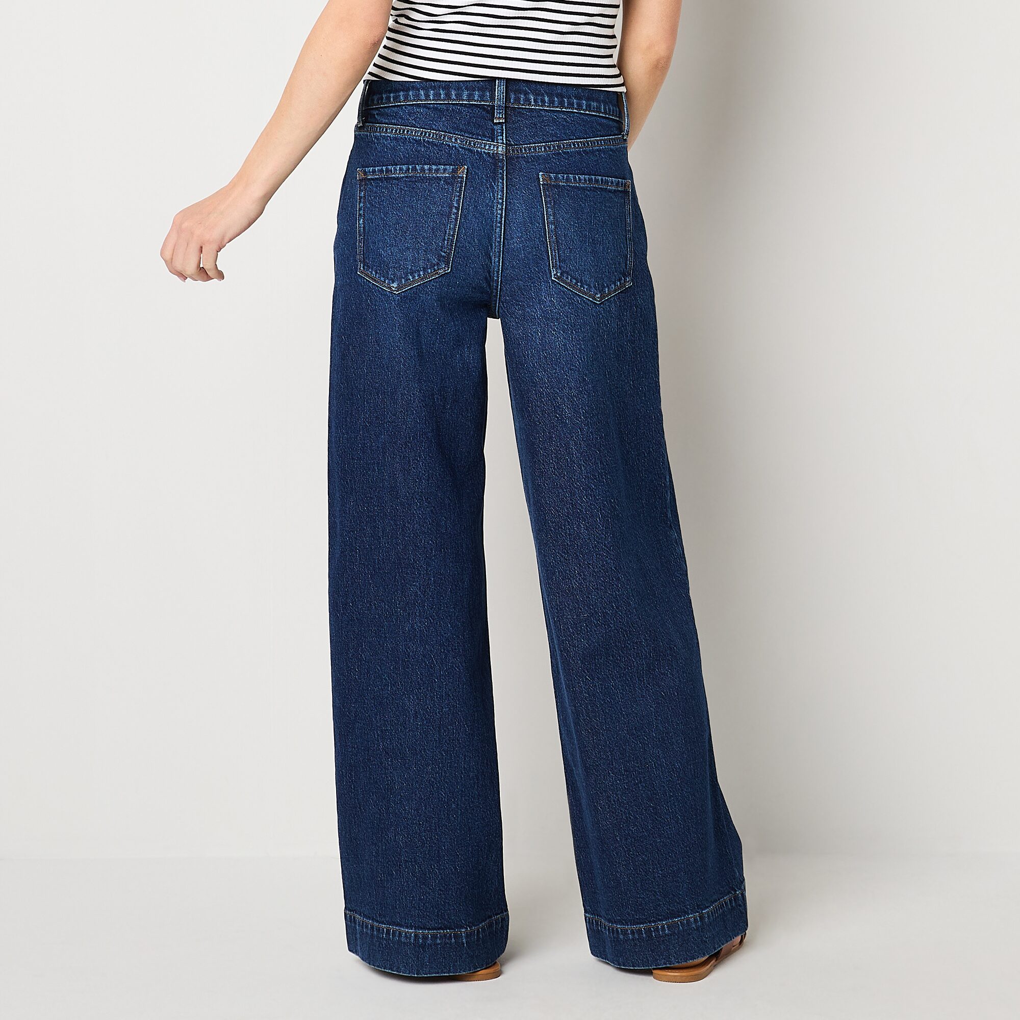 a.n.a Womens Tall High Rise Wide Leg Jean