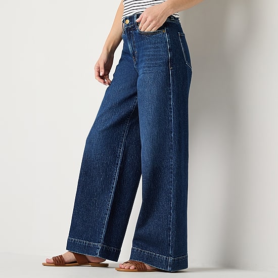 A.N.A Womens Tall High Rise Wide Leg Jean
