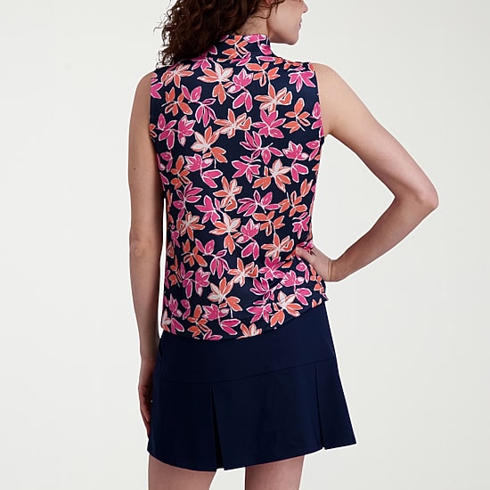 Stella Parker Womens Mock Neck Sleeveless Active Quarter-Zip Pullover