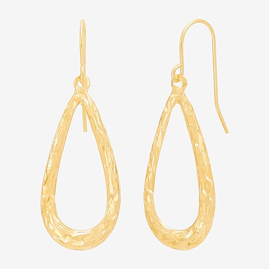 Womens 14K Gold Drop Earrings