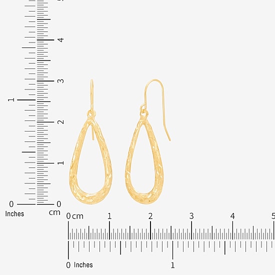 Womens 14K Gold Drop Earrings