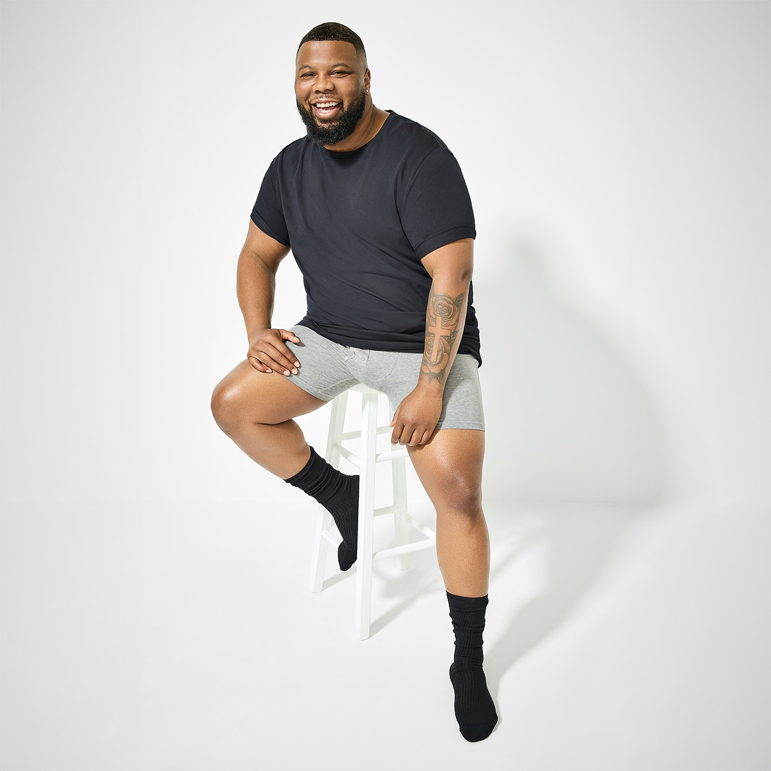 Shaquille O'Neal XLG™ Activated Cooling Mens 3 Pack Short Sleeve Crew Neck T-Shirt Tall