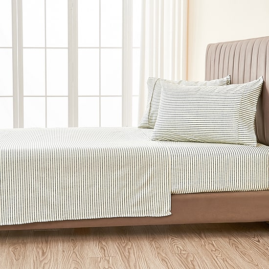 Linery Striped Microfiber Sheet Set