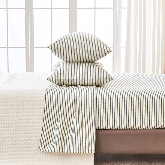 Linery Striped Microfiber Sheet Set