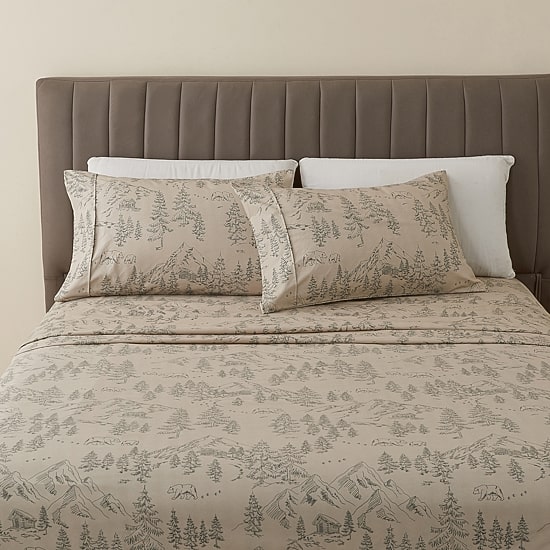 Linery Rustic Lodge Microfiber Sheet Set