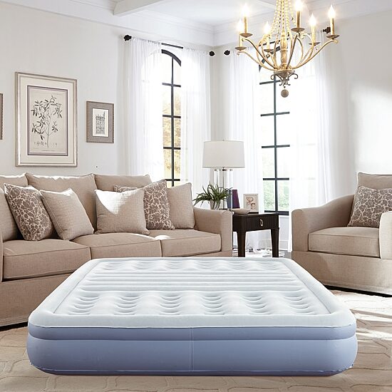 Thomasville 12" Queen Lumbar Lift Ti-Zone Support Raised Air Bed Mattress with Express Pump