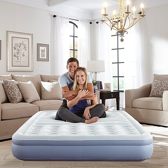 Thomasville 12" Queen Lumbar Lift Ti-Zone Support Raised Air Bed Mattress with Express Pump