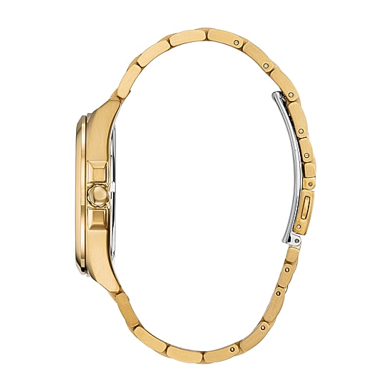 Citizen Peyten Mens Diamond Accent Gold Tone Stainless Steel Bracelet Watch Bm7103-51l