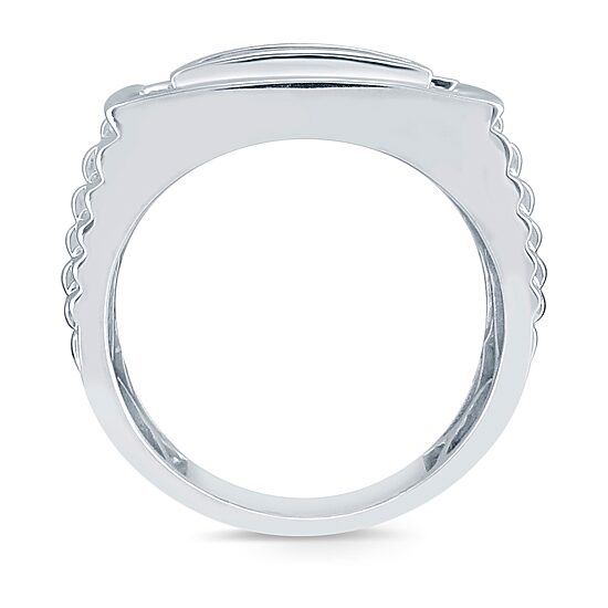 Mens 1 1/2 CT. T.W. Natural White Diamond 10K Gold Fashion Ring