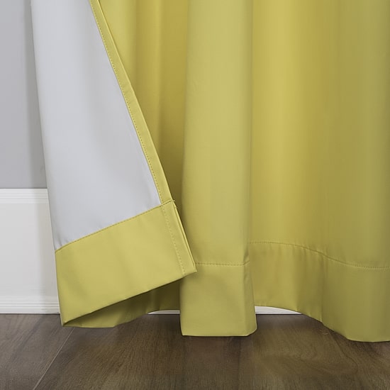 Sun Zero Harper Grommet Top Energy Saving 100% Blackout Single Curtain Panel