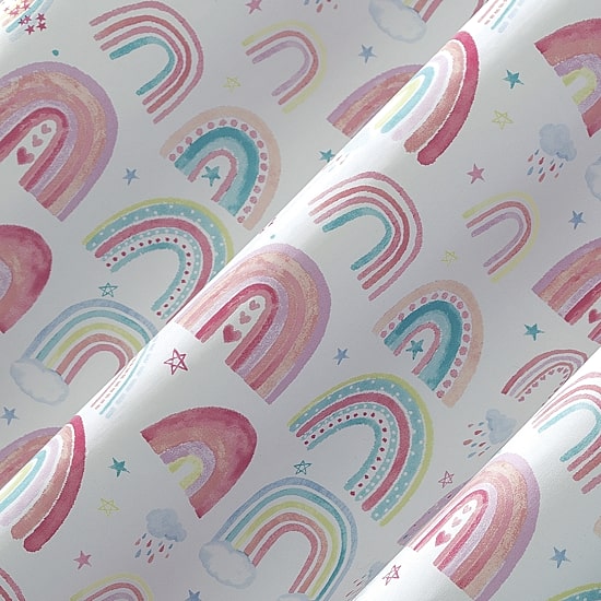 Sun Zero Rainbows Grommet Top Energy Saving 100% Blackout Single Curtain Panel