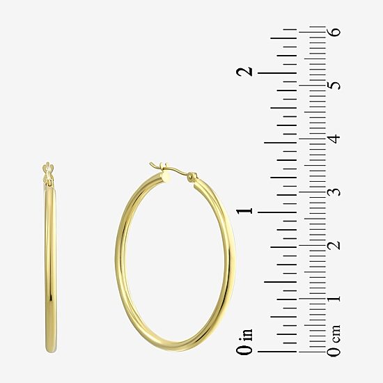 10K Yellow Gold 39mm Hoop Earrings