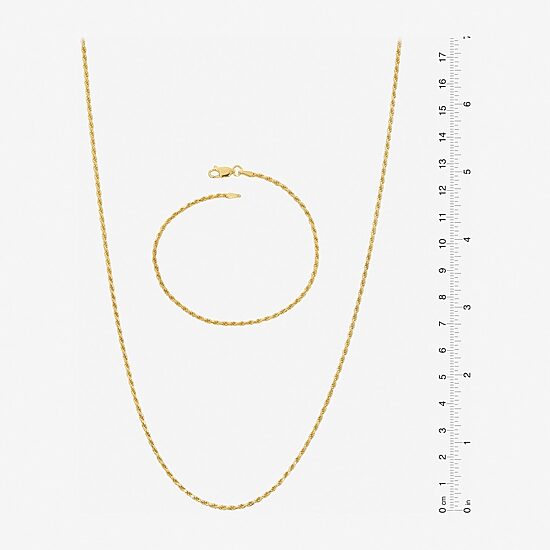 Made in Italy Womens 24K Gold Over Silver 2-pc. Jewelry Set